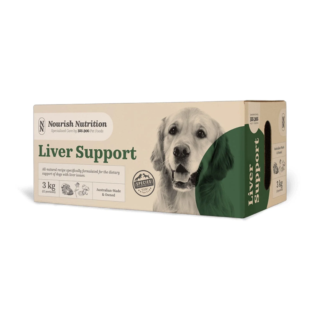 View of Big Dog BARF Nourish Nutrition Liver Support (3kg/ 12 patties) – Petronize