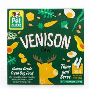 PETCUBES Dog Raw Venison (7 trays x 320g/2.25kg)