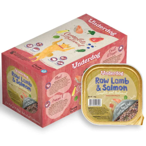 Underdog Raw Lamb & Salmon Complete & Balanced Frozen Dog Food (1.2kg, 3kg)
