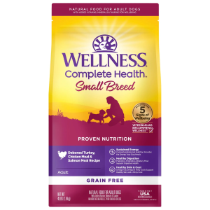 (15% Off Bundle deal) Wellness Complete Health Grain Free Small Breed Dog (Deboned Turkey, Chicken & salmon meal) 4lb, 11lb