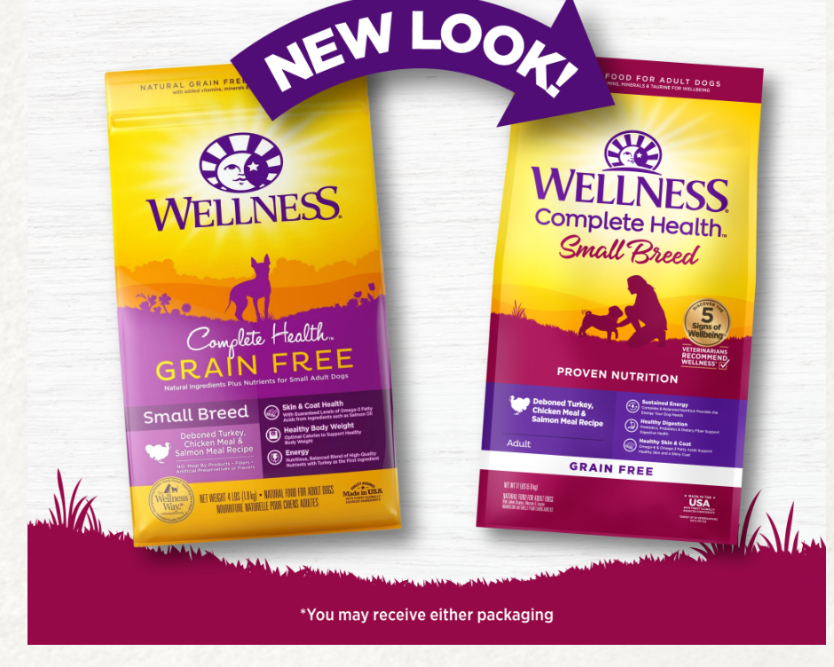 (15% Off Bundle deal) Wellness Complete Health Grain Free Small Breed Dog (Deboned Turkey, Chicken & salmon meal) 4lb, 11lb - Image 2