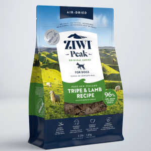 ZiwiPeak Dog Air-Dried Tripe & Lamb Food (2.5kg, 1kg)