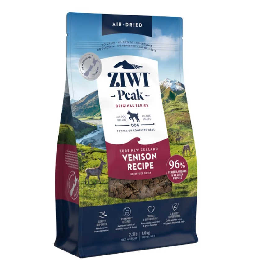ZIWIPEAK Dog Air-dried Venison Recipe (2.5kg, 1kg)