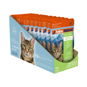 Feline Natural - Chicken & Lamb Feast Pouch Cat Food (12pcs/85g)